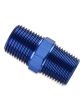 Mr Gasket Coupler Nipple Fitting 1/8 in. NPT Male Aluminium Adapter Blu