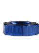 Mr Gasket Bulkhead Nuts -4 AN Male Aluminium Adapter Blue Pair