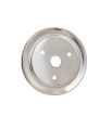 Mr Gasket Crankshaft Pulley V-Belt 1-Groove Steel Chrome Chevrolet 265-35