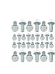 Mr Gasket Oil Pan Bolts Zinc Plated Steel Hex Head Ford/AMC Small Bloc