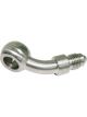 Aeroflow Stainless Steel 45 Degree 12mm Banjo to -4AN Male Fitting