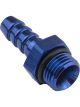 Proflow Fitting adaptor AN 8 Male Hose End To 5/8in. Barb Blue