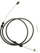 Proflow Throttle Cable Braided Stainless Wire Black Braided Sta