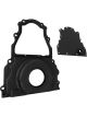 Proflow Timing Cover 2-Piece Cast Aluminium Black powdercoat Wi