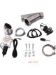 Proflow Single Exhaust Cutouts Electric Aluminium Bolt On 2.5in Dia