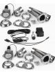 Proflow Dual Exhaust Cutouts Electric Aluminium Bolt On 2.5in Dia