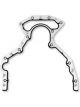 Proflow Rear Main Cover Gasket Chevy Small Block LS Gen III/IV