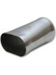 Proflow Pipe Adapter Exhaust Oval To Round Stainless Steel Raw 3 i