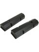 Proflow Valve Covers Tall Fabricated Aluminum Black Powdercoat Chev