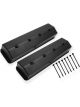 Proflow Valve Covers Tall Fabricated Aluminum Black Powdercoat Cent