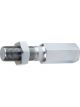 QA1 Linkage Rod End Adjuster Steel 3/8-24 Male Thread LH 3/8-24 Female T
