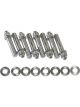 Aeroflow Blower Stud Kit 2.50 Inch Total Length Silver Studs & Nuts