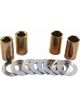QA1 Shock Mount Sleeves Steel 1.25in. I.D. Gold Iridited w/ Washers Set