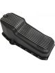 RTS Oil Pan Cast Aluminum Machined Finned Black 4 qt. SB Chev Passan