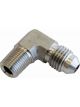 Aeroflow S/Steel 90 Degree NPT Male to AN Fitting 1/4