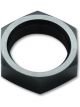 Vibrant Performance Bulkhead Nut; Size: -16AN Female Threads Aluminum Black