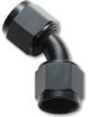 Vibrant Performance Female Union Adapter, 45; Size: -20AN Black Anodized