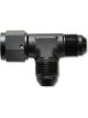 Vibrant Performance -6AN Tee Fitting with Female -6AN Swivel Black Anodized