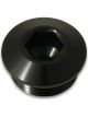 Vibrant Performance Low Profile ORB Port Plug, -12 AN Black Anodized