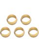 Vibrant Performance Pack of 5, Brass Olive Inserts; Size 1/4