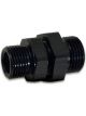 Vibrant Performance Bulkhead Adapter, ORB Size: -12AN x -10AN Black Anodized
