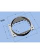 Vibrant Performance Mass Air Flow Sensor Adapter Plate, for Mitsubishi
