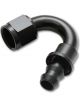 Vibrant Performance Push-On 150 Hose End Elbow Fitting; Size: -10AN Black
