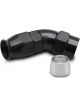 Vibrant Performance Fitting Hose End Full Flow PTFE 45 Degree Reusable -…