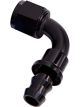 Aeroflow 400 Series Push Lock 90 Degree Hose End -12AN Black