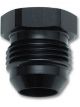 Vibrant Performance AN Flare Hex Head Plugs; Size: -3AN Black Anodized