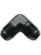 Vibrant Performance Flare Union 90 Adapter Fitting; Size: -16AN Black Anodized
