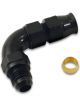 Vibrant Performance 90 Tube to Male AN Adapter, Tube OD 8 Black Anodized