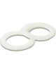 Vibrant Performance Pair of PTFE Washers for -12AN Bulkhead Fittings White