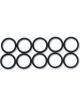 Vibrant Performance Package of 10, -4AN Rubber O-Rings Black