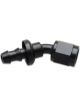Vibrant Performance Push-On 30 Hose End Elbow Fitting; Size: -10AN Black