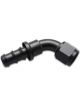 Vibrant Performance Push-On 60 Hose End Elbow Fitting; Size: -10AN Black