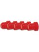 Vibrant Performance Male AN Flare Plug, AN Size: -16 Plastic Red Set of 5