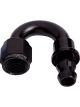 Aeroflow 400 Series Push Lock 180 Degree Hose End -4AN Black