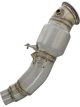 AFE Twisted Steel Catted Downpipe SS-304 12-16 For BMW 328i/428i F