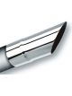 Borla Universal Polished TipSingle Round Angle-Cut inlet 2 1/4