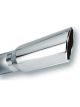 Borla 4in Inlet 5in Round Rolled Angle Cut w/ Clamp x 14in Long Exhaust