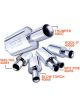 Borla Wailtail Oval 2-1/4in x 5in Side Round Out Boomer Muffler
