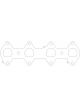 Cometic For Ford 4.6L/5.4L 3V Head D-Ports .030in MLS Exhaust Gasket