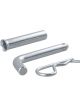 Curt 1/2in Hitch Pin w/5/8in Adapter 1-1/4in or 2in Receiver Zinc Packag