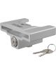 Curt Trailer Coupler Lock for 2in or 2-5/16in Flat Lip Couplers Grey Alu