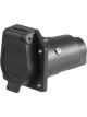 Curt 7-Way RV Blade Connector Socket Vehicle Side Black Plastic