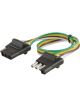 Curt 4-Way Flat Connector Plug & Socket w/12in Wires