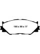 EBC 06-08 For Lexus IS250 2.5 Greenstuff Front Brake Pads