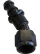 Aeroflow 400 Series Push Lock 30 Degree Hose End -8AN Black