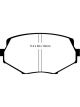EBC 94-01 For Mazda Miata MX5 1.8 Redstuff Front Brake Pads